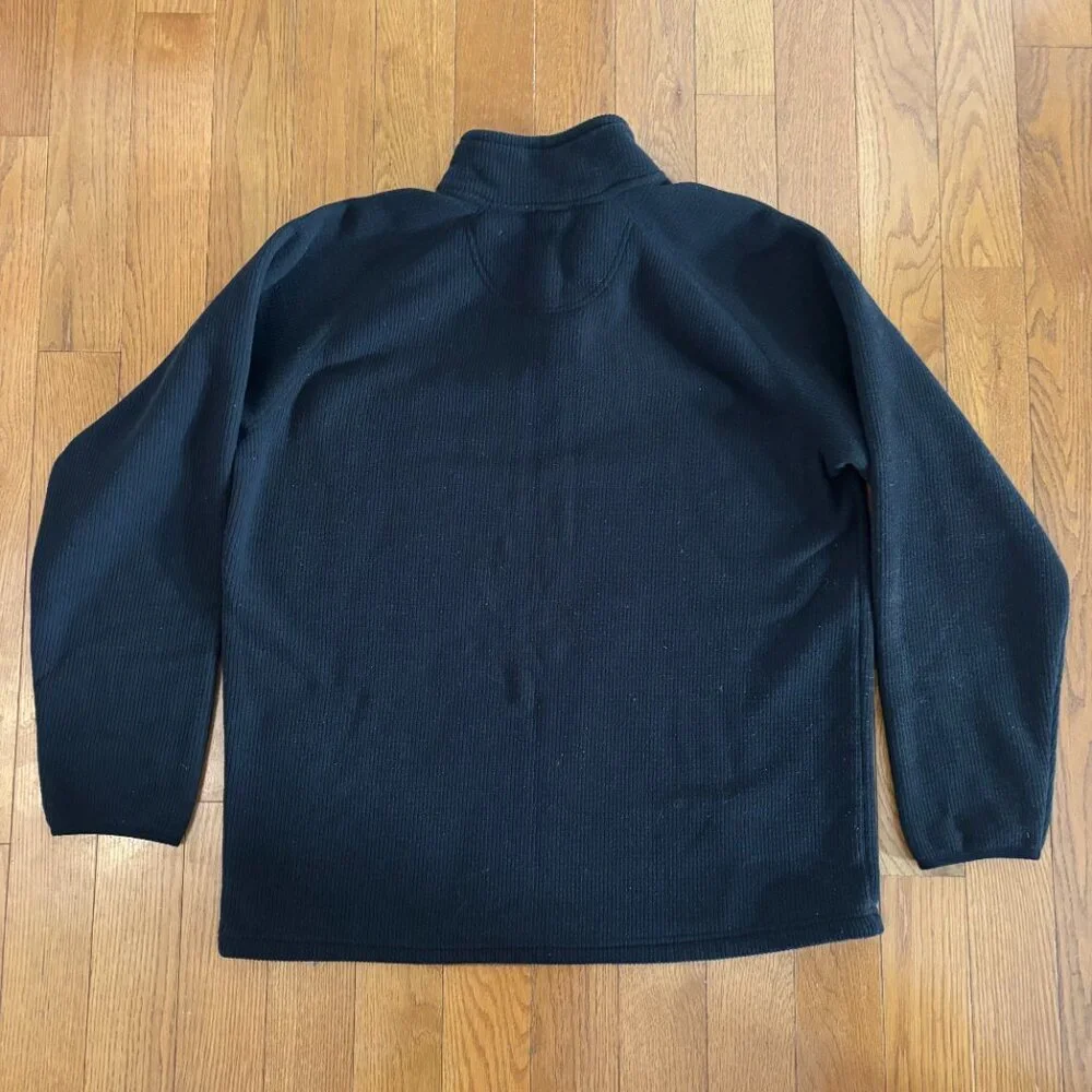 The North Face Mens XL Black Quarter Zip Pullover Fleece Jacket Sweater